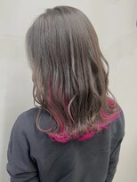 ソース ヘア アトリエ 京橋(Source hair atelier) インナーカラーチェリーピンク