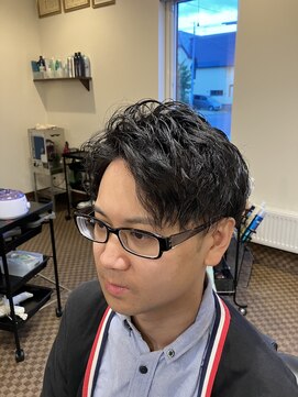 理容 うめむら ソフトツイスト/アップバング