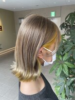 ピークス 千葉店(Peaks)&nbsp;透明感☆ミルクティーカラーxインナーイエロー