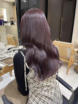 ヘアサロン ガリカ 表参道(hair salon Gallica) 大人かわいい艶髪ラベンダーブリーチなしダブルカラー