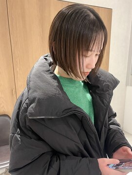 ラミエ バイ メルト 吉祥寺(lamie by melt) "久保田"似合わせカットミニボブあご上ボブまとまるぷつっとヘア