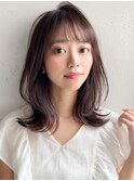 くびれヘア似合わせカットシースルーバング20代30代40代◎