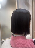 切りっぱなしボブ