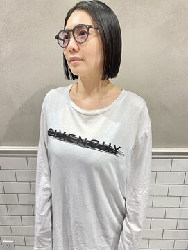 フェンヘアーアイス 中目黒(Fen.hair ici) 20代30代大人カジュアルモード切りっぱなしボブ