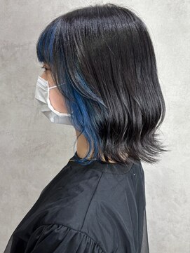 ルノン フィージュ(LUNON fieju) インナーカラー/ブルーインナーカラー/フェイスフレーミング