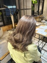 リムレス(LIMLESS)&nbsp;ミルクティーベージュラベンダーピンクダブルカラーブリーチ