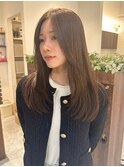 透き通る髪色で引き出すスタイル/まろやかブラウン