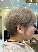 ウェーブミディアム似合わせカットメルティカラーショート/大宮