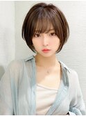 ひし形ショートボブレイヤーイメチェン美髪ホワイトブロンド