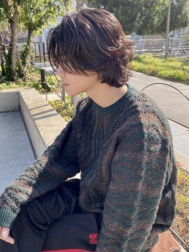 ユーフォリア 渋谷グランデ(Euphoria SHIBUYA GRANDE) ニュアンスパーマ　センターパート　色気パーマ　MOMO