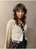 ハッシュカット/ミディアムレイヤー/似合わせ/イエベ