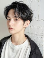 リーニアプラスエヌ(LINHA +n) 20代30代40代 黒髪ツーブロック束感#22