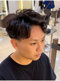 メンズ 刈り上げショート メンズパーマ ニュアンスパーマ