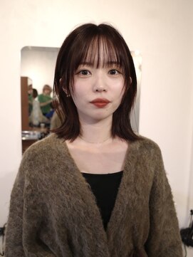 ピュー(Piu-) 【外ハネボブ/阿部達哉】顔まわりカット/レイヤーカット