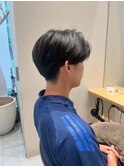 センターパート×メンズナチュラルショート