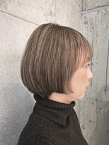 プラスシー(+C)&nbsp;ボブにも立体感ハイライトカラー/福岡ハイライト/福岡白髪ぼかし