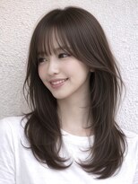 ロティー 天神(loty)&nbsp;レイヤー 赤み消しベージュ 透明感カラー 髪質改善 前髪 艶髪