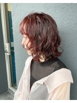 ナループロア ルームー(Nalu pu loa ROOMOO)&nbsp;赤髪ボブパーマ