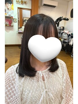 ヘアーメイク スロー(Hair make Slow) ヘアドネーション／重ためレイヤー／低めレイヤー