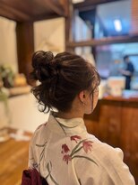 ヘアメイクアンドセットサロン リッコ(Hair make&set salon Ricco)&nbsp;【梅田ヘアメ】浴衣に似合う！お団子ヘア