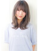 30代・40代大人可愛い小顔ひし形◎無造作カールくびれセミディ☆
