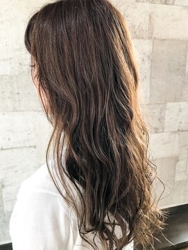 オンリエド ヘアデザイン(ONLIed Hair Design) 【ONLIed】オリーブブラウン×ゆる巻きロング