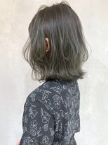 アルバム 新宿(ALBUM SHINJUKU)&nbsp;オリーブグレージュ_グレーベージュレイヤーロング_ba306481