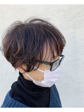 イデー ヘアサロン(idee Hair Salon) マニッシュショート×ハイライト