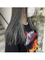 ジジ ヘアワークス(gigi hair works) ペールグリーン×インナー
