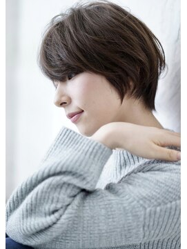 クレドガーデン 西新井店(CRED GARDEN) 大人可愛い20代30代40代黒髪前下がりショートボブ丸みショート0