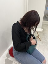 エンドリンク(endlink)&nbsp;秋カラーボルドーぱつっとボブ