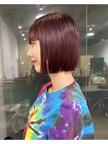 イロ(IRO) wine red × tight  bob