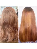 アンフィサンクミル 銀座(AnFye cinq mille)&nbsp;ブリーチ毛縮毛矯正