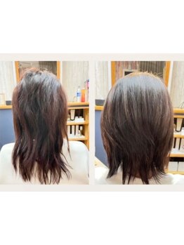 【憧れのさらツヤ髪へ】リピーター様多数◎ こだわりの縮毛矯正で、癖で広がるお悩みを軽減しましょう♪