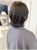 福山人気caary外ハネ/ラウンド前髪/グレージュカラー/愛され小顔