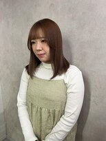 ミューバイケンジ(miu by KENJE) miu&橋本愛海　ブリーチ無しで柔らかベージュカラー