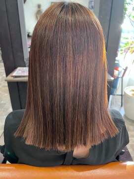 ゴデーレ(GODERE) ミディアムストレートヘアブリーチなしカラー＊ナチュラルモード