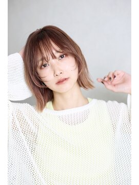 グラム 高田馬場(glam) ぱつっとボブ×顔まわりレイヤー