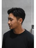 波巻きハイライトアップバングツーブロックマッシュ