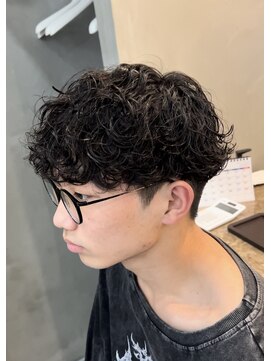 スイッチ(men's SWITCH) 大分メンズ波巻きスパイラルパーママッシュ刈り上げツーブロック