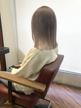 ウニレ バイ センス(unire by sense) 【ブリーチ２回】色落ちが可愛いペールベージュカラー