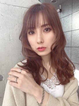 ミリ(mm) 【-mm-】森谷 小顔レイヤー*ピンクベージュ