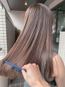サロン シー(salon sea) sea　ヘアカラー　ブリーチ　ミルクティーベージュ2