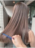 sea ヘアカラー ブリーチ ミルクティーベージュ2
