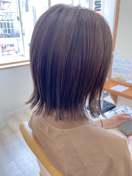 モリオ フロム ロンドン 成増店 【morio成増/児玉】切りっぱなし外ハネ　アッシュブラウン