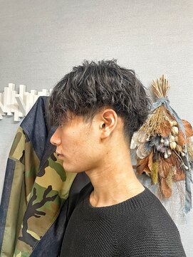 グリードヘア(GREED HAIR) 波巻きパーマ×マッシュ