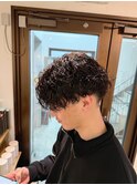 メンズマッシュ　縦落ちツイストスパイラルパーマ　佐世保