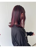 赤髪のデザインカラーでアクセントを！