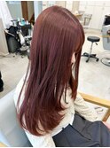 チェリーピンク×ロングレイヤー