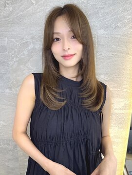 ロンドガーネット 池袋(Lond garnet) ミニウルフレイヤーカット顔周り前髪韓国ミディアムロング/池袋